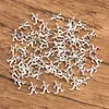 26 Colgantes Charms del Alfabeto Inglés Plata Antigua Venta al por Mayor DIY Aleación de Zinc Joyería Bolsos Accesorios para Teléfono Móvil