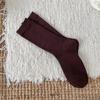 Calcetines Lala de algodón sin hueso para mujer, de un solo color, fáciles de combinar, de estilo nuevo y popular en Internet, para otoño e invierno.