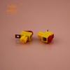 Dbjt12716 Amarelo Único Lado Clipe Rabo de Pomba Acessórios Placa Elétrica Peças Experimentais Elétricas Tecnologia Pequenas Peças de Produção