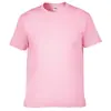 200g Camiseta Masculina Jovem Masculina Cor Lisa Manga Curta Camada Base Masculina Algodão T Cruzada OEM Transfronteiriço 200g