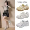 Nueva colección de otoño 2026 de zapatillas blancas para mujer, estilo coreano, moderno, adecuado para estudiantes, casual, versátil y perfecto para el estilo urbano, MXL78