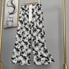Pantalones de pijama de algodón para mujer, verano, finos, estampados, casuales, de pierna ancha, pueden usar mujeres embarazadas, comercio exterior, pantalones de talla grande