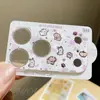 Adecuado para Apple 17P/17PM/18P/18PM, lente de cobertura completa todo en uno de nicho de dibujos animados, lindo protector de lente Apple