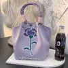 251 Modelos de Bolsas Quadradas Pequenas Populares Transfronteiriças, Bolsas de Lanche de Tricô Portáteis de Grande Capacidade para o Trabalho, Deslocamento e Sacolas de Presente