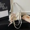 Bolso Cruzado de Moda Texturizado de Nicho Nuevo 2026 para Mujer, Bolso Baguette Plegado, Bolso de Hombro Simple de Alto Valor para Mujer