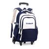 Mochila escolar con ruedas para niños de 3.º a 6.º grado, ideal para estudiantes de primaria y secundaria. Mochila de gran capacidad para subir escaleras.