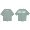 Versión correcta PALM camiseta de manga corta con estampado de letras de ángeles de oso decapitado para hombre y mujer, manga corta de verano