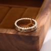 Anillo Abierto Personalizado de Moda Retro Luna Estrella Cara Sonriente Antigua para Mujer