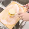 Cepillo de Limpieza de Cocina con Mango Largo, Cepillo Descontaminante para Ollas del Hogar, Cepillo para Lavar Platos, Cepillo Colgable para Limpiar Fregadero y Estufa