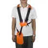 Cinturón de mochila de doble hombro para cortacésped, cinturón trasero para cortacésped colgado al costado, estructura trasera de doble hombro ancha y engrosada