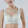 Ropa interior mediana-delgada para mujer sin aros, push-up para busto pequeño, brasier de encaje ajustable, brasier transpirable y que recoge el busto
