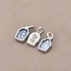 Yiluya Plata de Ley S925 Dios Amarillo de la Riqueza de Xizang Colgante Pequeño Lateral Elemento Pequeño Collar Cuentas de Buda Rosario Accesorios