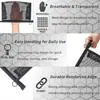 Bolsa de Cosméticos de Malla Bolsa de Maquillaje de Malla con Estuche con Cremallera Neceser de Viaje para Organizador de Maquillaje Accesorios de Hogar Oficina Viaje.