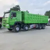 Entrega Directa del Fabricante Camión Volquete Africano Howo de Cuatro Ruedas Delanteras y Ocho Ruedas Camión Volquete Howo de 12 Ruedas 371 375 Caballos de Fuerza