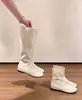 Botas de caña alta versátiles minimalistas estilo uva estilo coreano punta redonda elásticas adelgazantes botas cortas botas de tacón oculto mujer