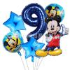 Cross-border DSN Dishi Novo genuíno Minnie Mickey desenhos animados folha de alumínio balão de um ano de idade crianças decoração de festa de aniversário