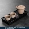 Juego de té de Kung Fu para el hogar, una tetera, dos tazas, bandeja de té, tetera pequeña de cerámica, taza de té, hotel, juego pequeño personal para viajes