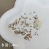 Celebridad de Internet tamaño pequeño Taladro de Uñas Elegante Champán Blanco Mixto Broca de Vidrio Plano Super Flash Mini Taladro de Uñas