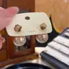 Nuevos Pendientes de Cubo de Azúcar con Perlas de Estilo Francés Color Champaña, Diseño Elegante y Lujoso, Exquisitos Pendientes para Mujer al por Mayor