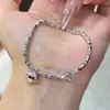 Nuevo Pulsera de Plata Rota, Exquisita, Ligera, Lujosa, Gama Alta, Versátil, Moda de Nicho, Colgante de Amor Único, Pulsera Sencilla