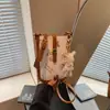 Bolso de Hombro Estampado Casual de Moda para Mujer, Trendy, Versátil, Popular con Bloques de Color, Bolso Cruzado para Teléfono
