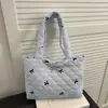 Bolso de Hombro Estilo Coreano Estilo Ins Modelo Nuevo 2026 con Lazo, Gran Capacidad, Bolso Tote de Alto Valor para Mujer, Moderno