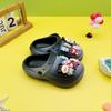 Nuevo Conjunto de Verano Niños y Niñas Pantuflas Dibujos Animados Mickey Tela Rab Zapatos con Agujeros Suela Gruesa Antideslizante Sandalias para Dedos