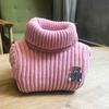 [Jin Yong] Uma geração de camisa elástica suéter infantil bordado fio puro tingido na massa base shirt engrossada roupas masculinas e femininas