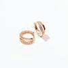 Novos Brincos Simples de Camada Dupla Estilo Coreano para Mulheres, Estilo Minimalista da Moda, Argolas Elegantes, Acessórios de Orelha Artísticos da Moda
