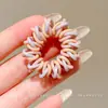 Ligas para el Cabello de Cable de Teléfono de Alta Calidad, Cuerdas para el Cabello de Lunares de Alta Elasticidad, Accesorios para el Cabello de Verano para Mujeres, Plástico Duradero sin Marcas Color Menta