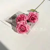 Flores Artificiales Rojo Rosa, Flores Falsas Rojo Rosa para Decoración de Pasillos en Salones de Bodas, Venta al por Mayor para Eventos de Boda