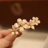 Nuevo Pasador Elegante de Resina, Pinza de Resorte de Flor de Gama Alta, Pasador para el Cabello de Mujer, Pasador de Lujo Accesible, Accesorio para el Cabello con Pinza Horizontal