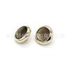 Botón redondo estilo Chanel de resina y metal de 11 mm para camisa alta pierna aleación de zinc en stock al por mayor