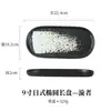 Atacado de fábrica placa de sushi de pedra cerâmica japonesa oval longa placa de churrasco bandeja simples placa de sobremesa atacado