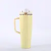 Taza de Coche Personalizada de Gran Capacidad 40 oz con Asa de Acero Inoxidable 304 de Doble Pared con Aislamiento al Vacío Taza de Hielo para Coche