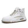 Zapatos Deportivos de Caña Alta para Hombre con Cremallera Lateral Slip-on Moda Trendy para Hombre para Exteriores con Suela Gruesa para Viajes Diarios Casuales Zapatos de Tabla para Hombre