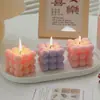 Vela Aromática Cubo de Rubik Modelado Adornos para el Hogar con Aromaterapia Estilo Ins Vela de Cumpleaños con Aromaterapia Foto Creativa Ceremonia de Acompañamiento
