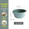 Tina de Lavado de Verduras de Doble Capa Cesta Coladora Artefacto para Lavar Frutas y Verduras Cesta para Verduras Cocina Sala de Estar Moderna Creativa Hogar Plato para Frutas