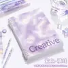 Cuaderno de Bobina Desmontable Atemporal Four Seasons, Cuaderno de Hojas Sueltas que No Causa Calambres en la Mano, Diario