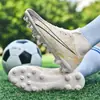 Zapatos de fútbol de cuero talla 47 al por mayor, zapatillas deportivas de caña alta para hombre talla 45, entrenamiento transfronterizo, zapatos de fútbol para niños con tacos largos talla 46, otros