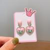 Boutique para niños clip para la oreja sin perforación aretes lindos de dibujos animados para niña aretes adorables colgantes para niña joyería