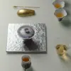 En la Naturaleza, Regresando a los Pinos: Tazón con Tapa Morado Fantasía Flor de Peonía Pintada a Mano Forma de Loto, Tazón de Té de Alto Valor para Mujer, Juego de Té Kung Fu de Gama Alta