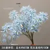 Juego de 10 Piezas de Flores para Boda en Tonos Azules para Decoraciones de Pasillo de Salón de Bodas, Arreglos Florales, Decoraciones de Fondo y Decoraciones de Escenario con Flores Artificiales