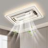 [Wow] Lámpara Ventilador sin Aspas, Protección Ocular de Espectro Completo, Voz Inteligente, Paquete de Lámparas Ventilador Modernas y Sencillas para Toda la Casa
