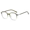 Nuevas Gafas sin Graduación Bloqueadoras de Luz Azul en Stock para Mujer, Se Pueden Personalizar con Graduación, Monturas de Gafas de Alta Gama, Gafas sin Graduación Mixtas de Oro Tricolor y Plástico
