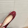 Zapatos para Mujer que Aumentan la Altura Interior, Zapatos Planos Retro con Lazo y Punta Redonda de Boca Baja, Zapatos Elegantes para Mujer Suaves de Laca Sexy para el Trabajo