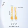 Loja de Ouro Puzuo Mesmo Estilo Ouro Areia Acessórios DIY Saco da Sorte em Forma de Coração Corrente de Cauda de Cabacinha Corrente de Extensão Fecho de Mola