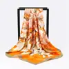 Bufanda de Seda Transfronteriza Europea y Americana de Amazon, Bufanda Cuadrada de 90, Moda de Alta Gama, Pañuelo Versátil para la Cabeza para Mujeres, Venta al por Mayor