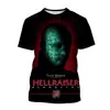 Camiseta Estampada Digitalmente 3D de la Película de Terror "Persiguiendo Almas Fantasmales" para Hombre y Mujer de Manga Corta 2024 Venta Caliente Transfronteriza