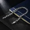 Pulsera de Flor de Cruz Plateada para Hombre Nueva Retro Punk Geométrica Rombo de Moda Atractiva Venta Directa del Fabricante